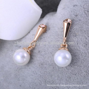 pearl earrings stud double sided pearl earring